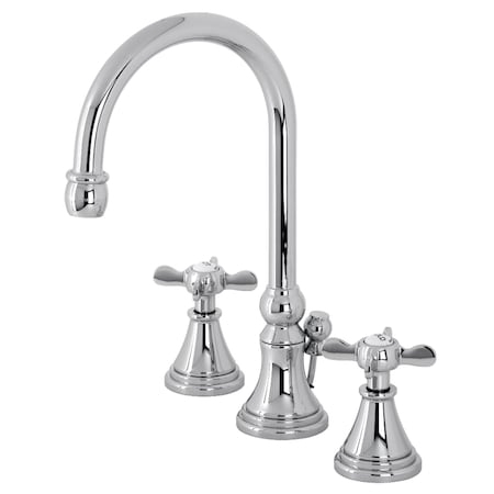 Kingston Brass KS2981BEX Essex Widespread Bathroom Faucet W/ Brass Pop-Up, Chrome KS2981BEX